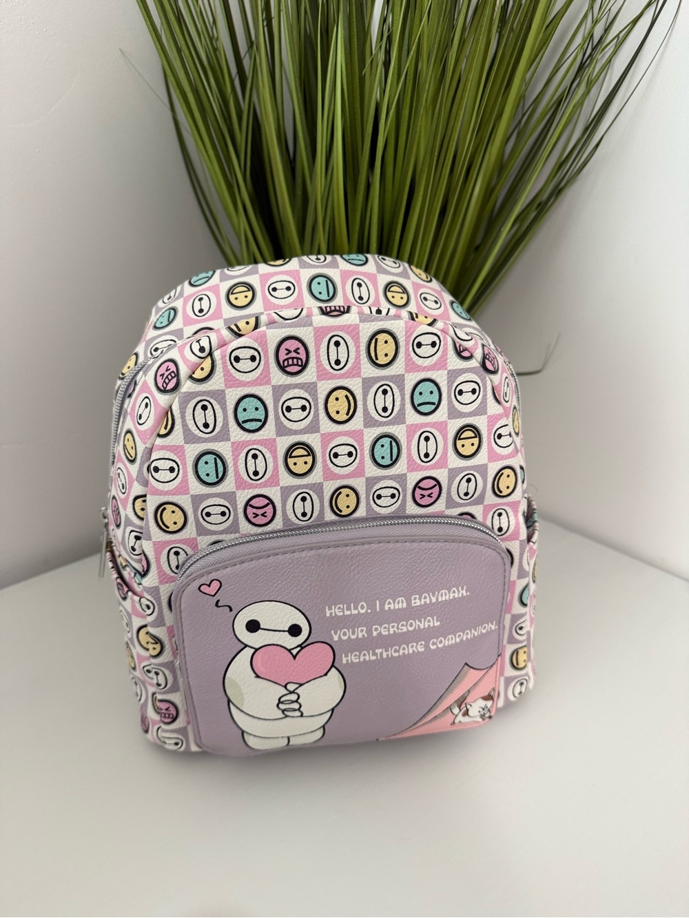 Dani By Danielle Nicole Disney Big Hero 6 Baymax Checkered Mini Backpack
